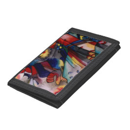 Kandinsky 1913 Abstrakte Malerei Tri-fold Geldbeutel