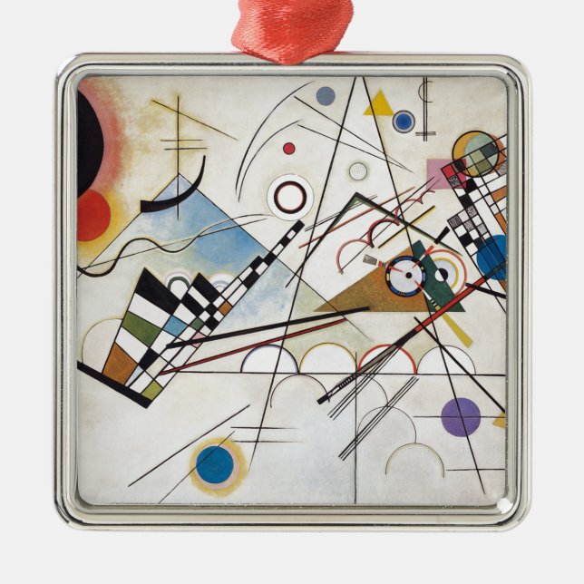 Kandinsky 1923/Komposition viii/pixdezines Silbernes Ornament (Vorne)