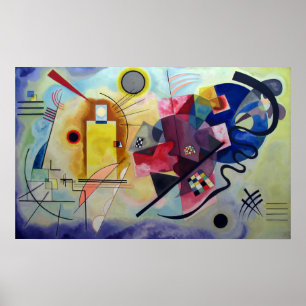 Kandinsky 1925/gelb/rot/blau/pixdezines poster