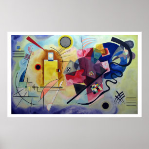 Kandinsky 1925/gelb/rot/blau/pixdezines poster