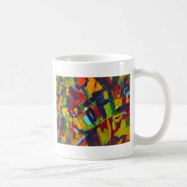 Kandinsky 304 Abstrakte Kunstwerke Kaffeetasse (Rechts)