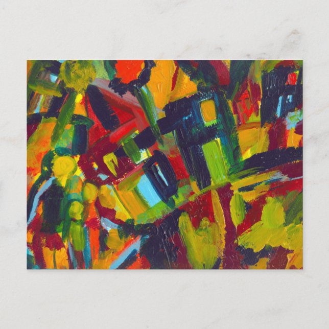 Kandinsky 304 Abstrakte Kunstwerke Postkarte (Vorderseite)