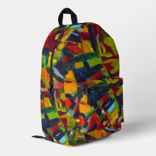 Kandinsky '304' farbenfrohe abstrakte Malerei Bedruckter Rucksack