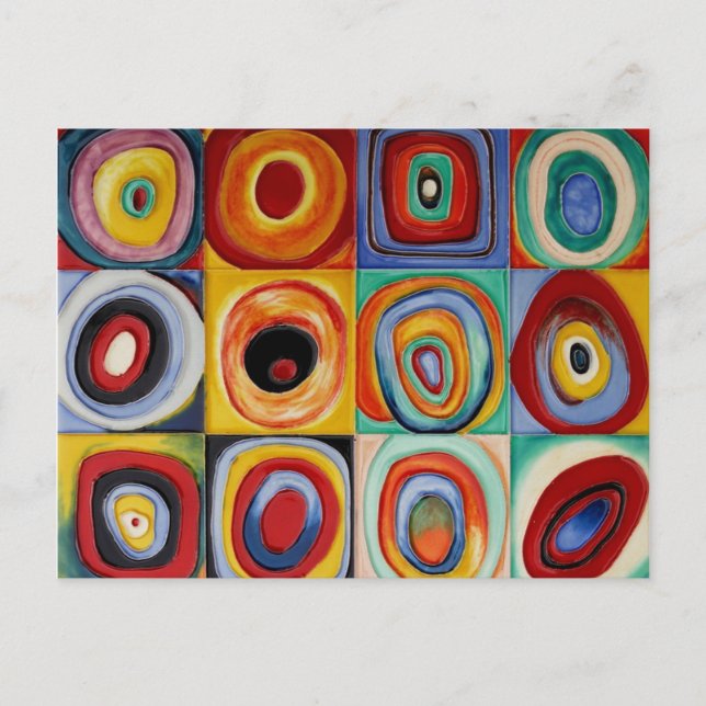 Kandinsky Abstrakt Art Postkarte (Vorderseite)