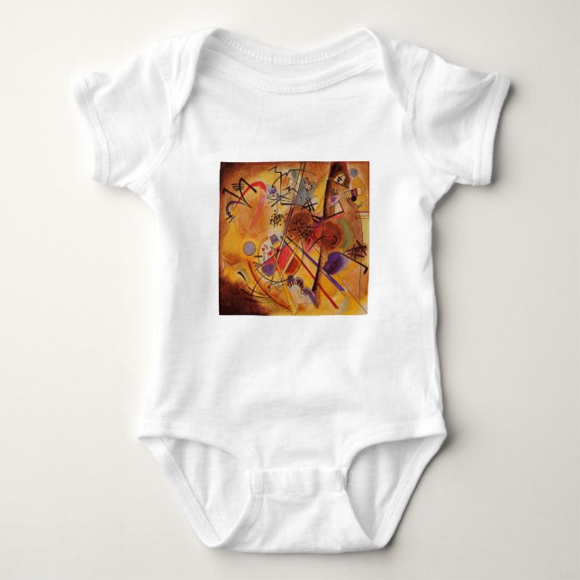Kandinsky Abstrakt Artwork Baby Strampler (Vorderseite)