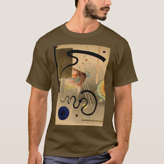 Kandinsky Abstrakt Artwork Brown T-Shirt (Vorderseite)