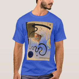 Kandinsky Abstrakt Artwork Deep Royal Blue T-Shirt