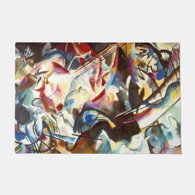 Kandinsky Abstrakt Artwork Fußmatte (Vorderseite)
