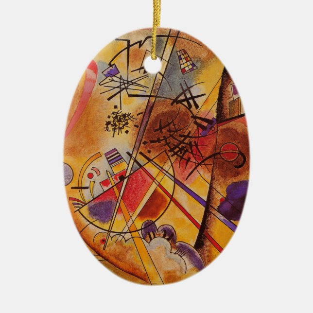 Kandinsky Abstrakt Artwork Keramikornament (Vorne)