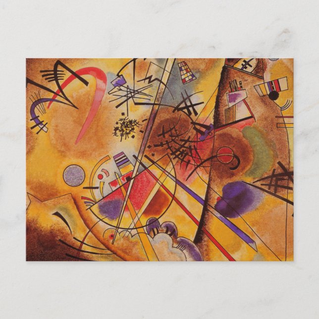 Kandinsky Abstrakt Artwork Postkarte (Vorderseite)
