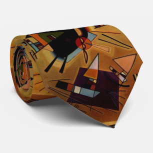Kandinsky Abstrakt Black Violet Neck Tie Krawatte