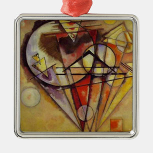 Kandinsky Abstrakt Circles Silbernes Ornament