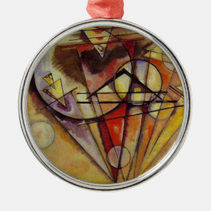 Kandinsky Abstrakt Circles Silbernes Ornament