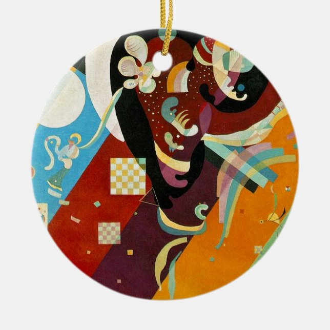 Kandinsky Abstrakt Compositon IX Keramik Ornament (Vorne)