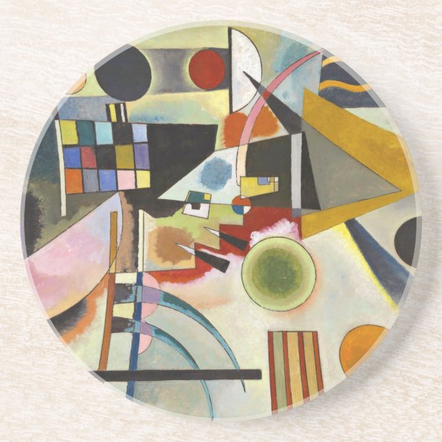 Kandinsky Abstrakt Expressionist Artwork Getränkeuntersetzer (Vorne)