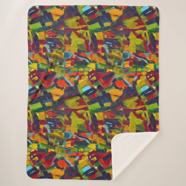 Kandinsky Abstrakt Moderne Kunst Beruflich Sherpadecke (Vorderseite)