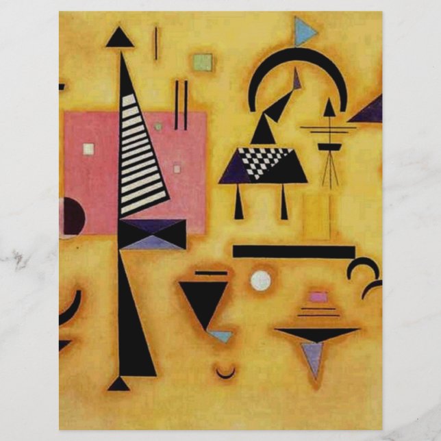 Kandinsky Abstrakte entscheidende rosa geometrisch (Vorderseite)