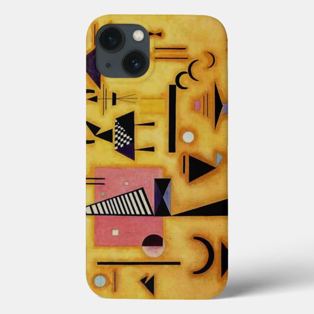 Kandinsky Abstrakte entscheidende rosa geometrisch Case-Mate iPhone Hülle (Rückseite)