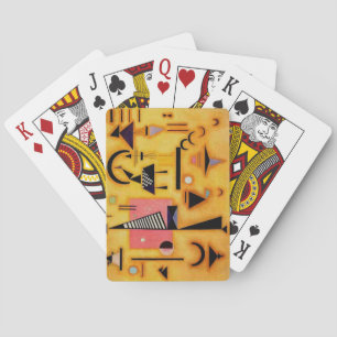 Kandinsky Abstrakte entscheidende rosa geometrisch Spielkarten