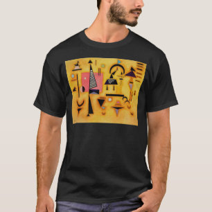 Kandinsky Abstrakte entscheidende rosa geometrisch T-Shirt