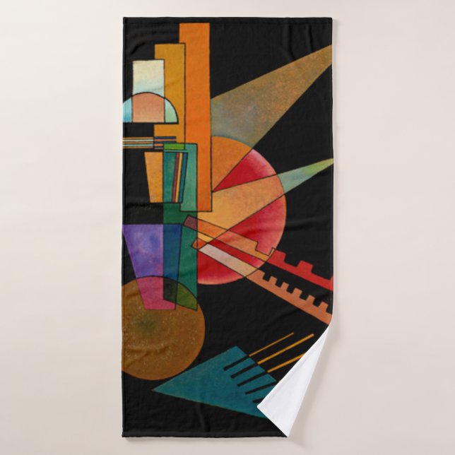 Kandinsky - Abstrakte Interpretation Badhandtuch Set (Badehandtuch)
