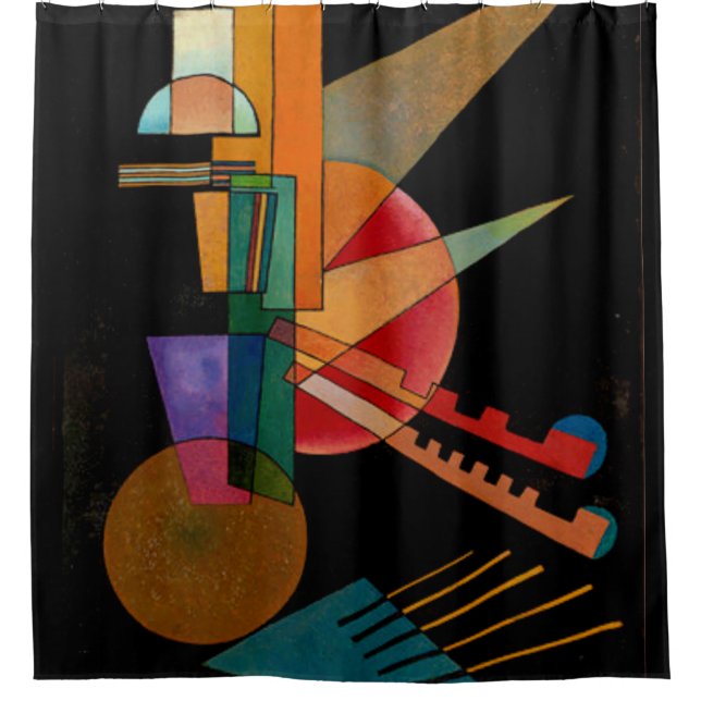 Kandinsky - Abstrakte Interpretation Duschvorhang (Vorderseite)