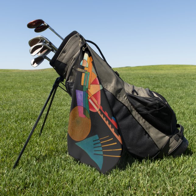 Kandinsky - Abstrakte Interpretation Golfhandtuch (Gras)