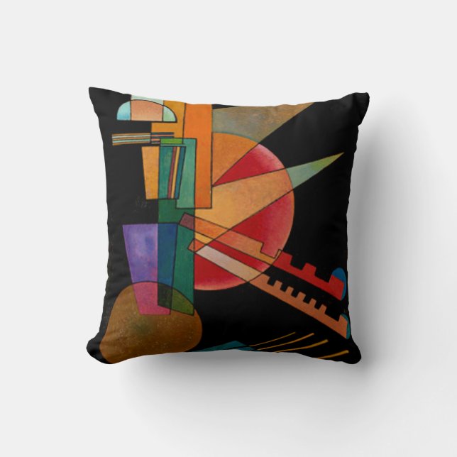 Kandinsky - Abstrakte Interpretation Kissen (Vorderseite)