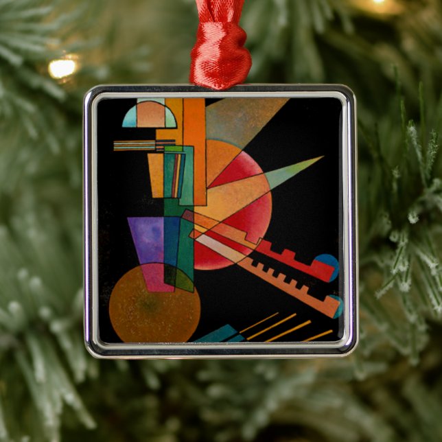Kandinsky - Abstrakte Interpretation Ornament Aus Metall (Baum)