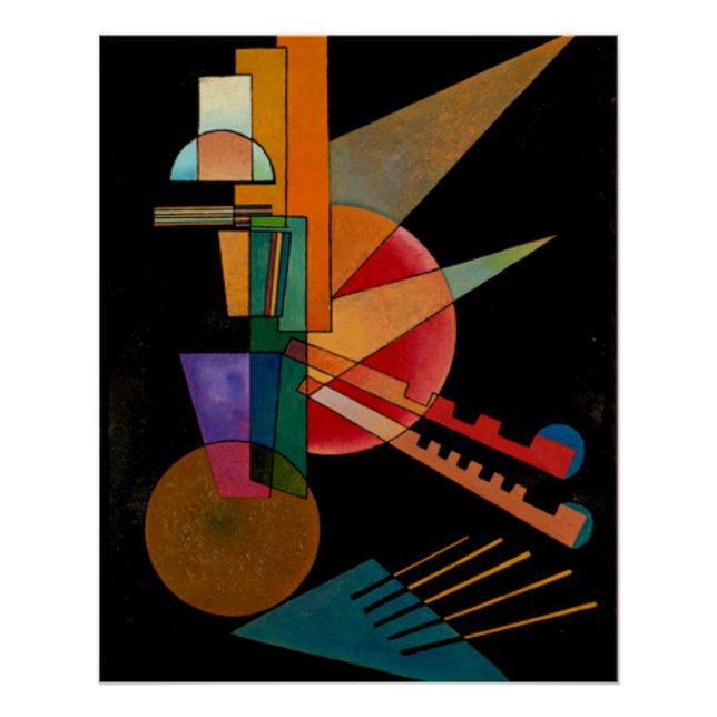 Kandinsky - Abstrakte Interpretation Poster (Vorderseite)