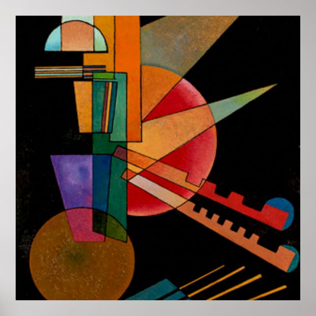 Kandinsky - Abstrakte Interpretation Poster (Vorne)