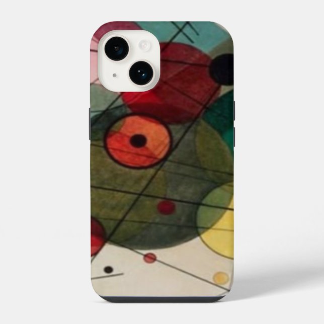 Kandinsky Abstrakte Kreise iPhone Hülle (Rückseite)