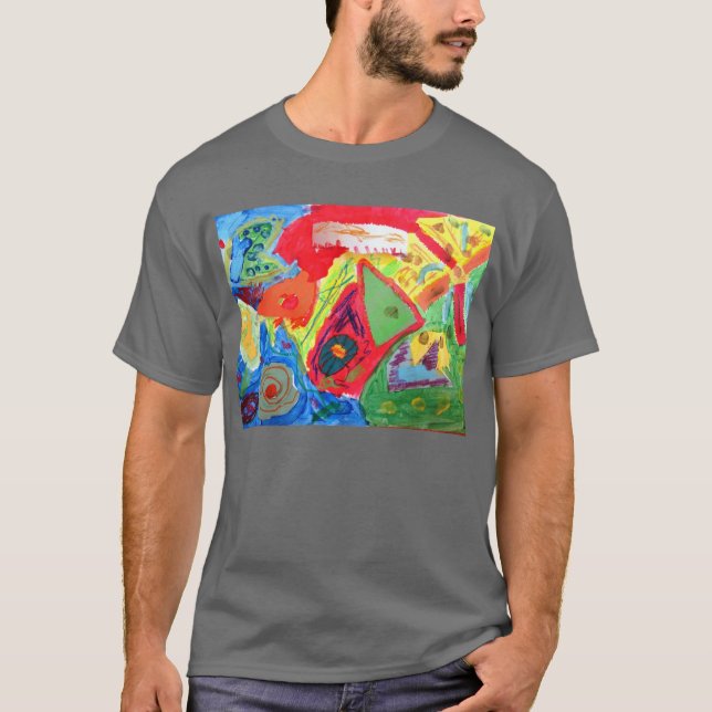 Kandinsky abstrakte Kunst T-Shirt (Vorderseite)