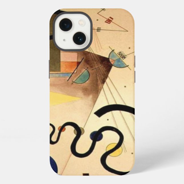 Kandinsky Abstrakte Kunstwerke iPhone Hülle (Rückseite)