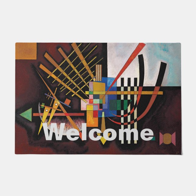 Kandinsky Abstrakte Malerei Herzlich willkommen Fußmatte (Vorderseite)