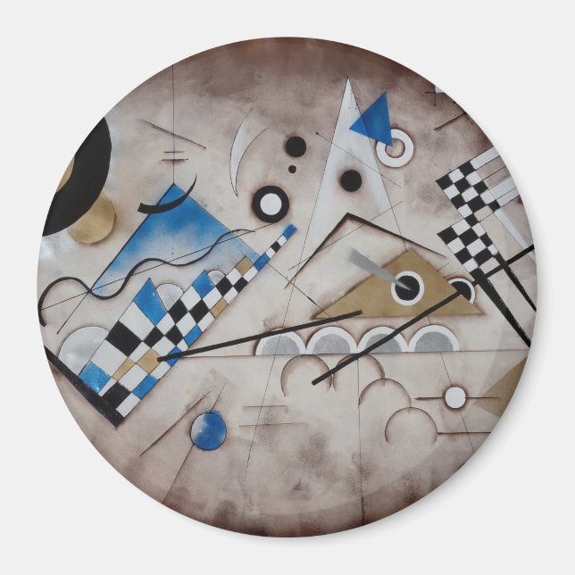 Kandinsky abstrakte Malerei Mitte des Jahrhunderts Magnet (Vorne)