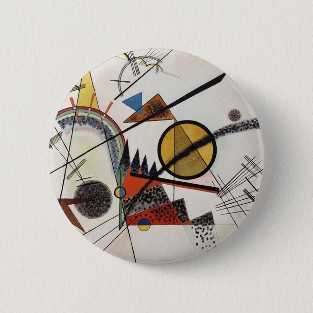 Kandinsky Abstrakte Malerei Moderner Kunstmeister Button (Vorderseite)