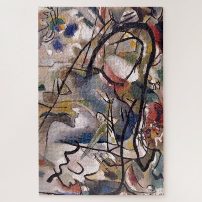 Kandinsky Abstrakte Malerei Puzzle (Vertikal)