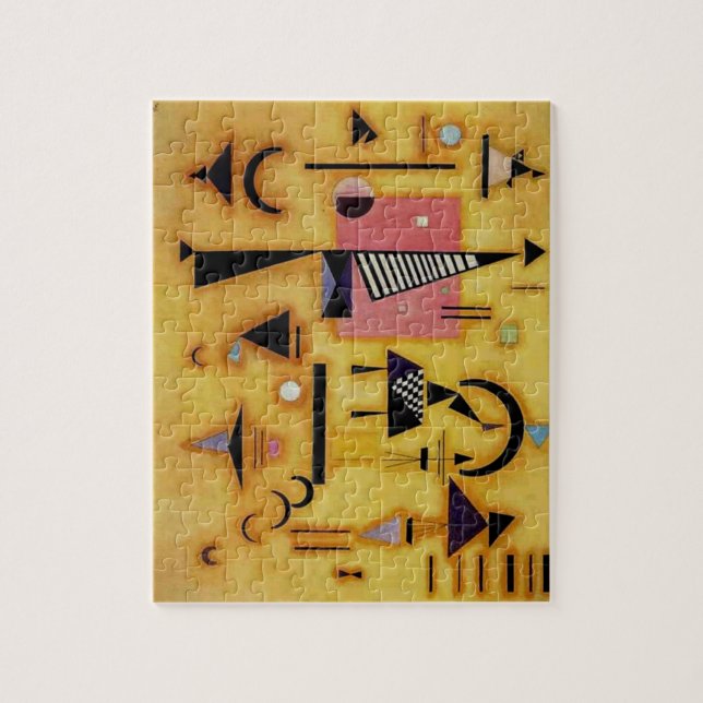 Kandinsky Abstrakten entscheidende rosa geometrisc Puzzle (Vertikal)