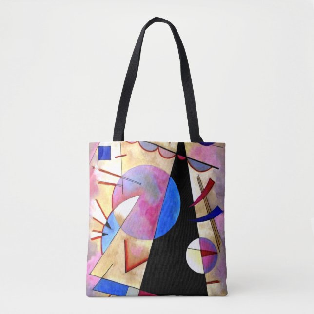 Kandinsky - Abstrakter Kubismus mit Rosa und Blau (Vorderseite)