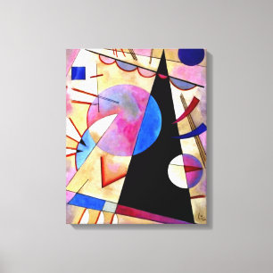Kandinsky - Abstrakter Kubismus mit Rosa und Blau Leinwanddruck