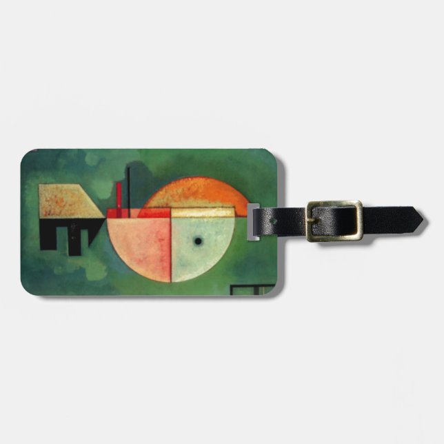 Kandinsky Abstraktes Aufzeichnen Gepäckanhänger (Vorderseite horizontal)