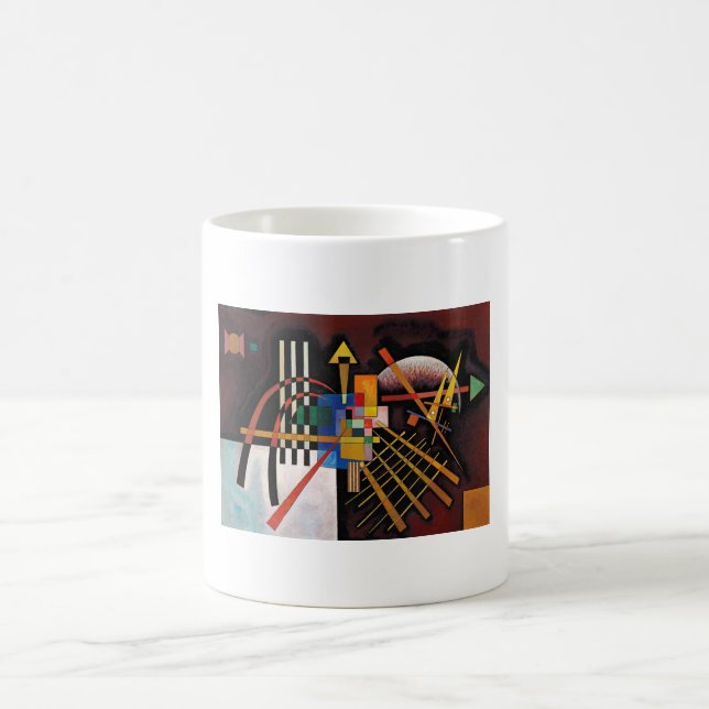 Kandinsky Abstraktes Gemälde Klassisches Kunstwerk Kaffeetasse (Mittel)