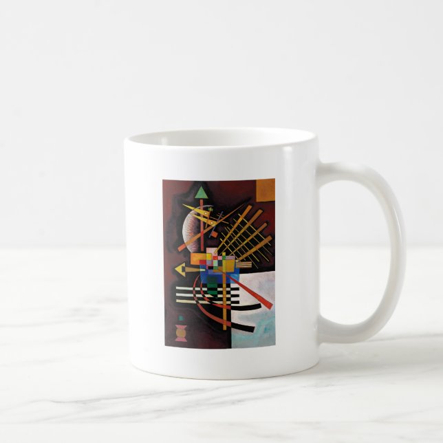 Kandinsky Abstraktes Gemälde Klassisches Kunstwerk Kaffeetasse (Rechts)