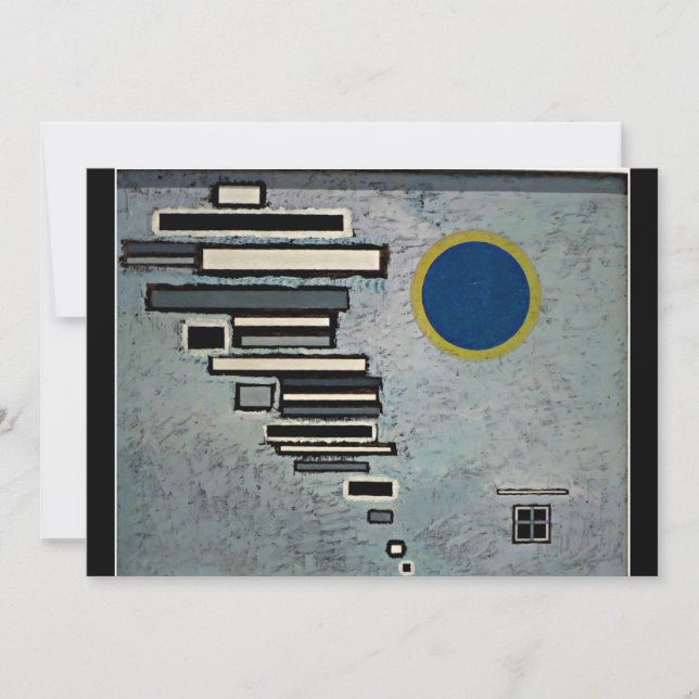 Kandinsky - abstraktes, ungleichmäßiges Kunstwerk Karte (Vorderseite)