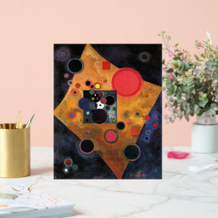 Kandinsky - Akzent auf Rosa, Acrylschild