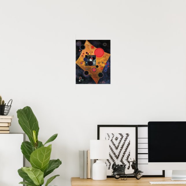 Kandinsky - Akzent auf Rosa Poster (Heimbüro)