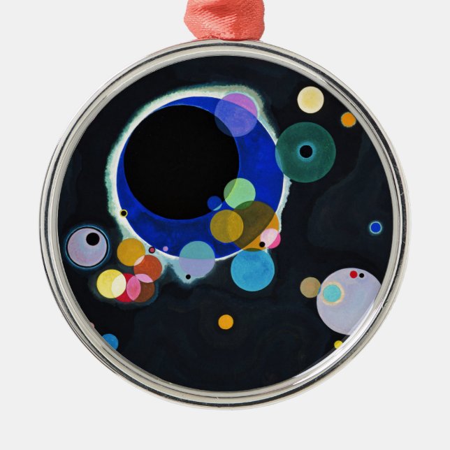 Kandinsky Artwork Ornament Aus Metall (Vorne)