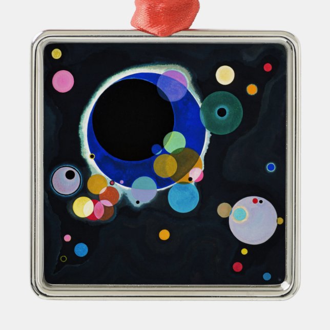 Kandinsky Artwork Ornament Aus Metall (Vorne)