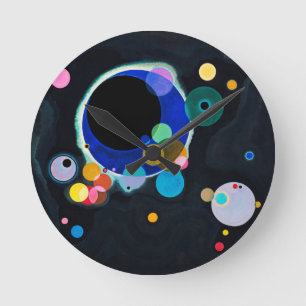 Kandinsky Artwork Runde Wanduhr